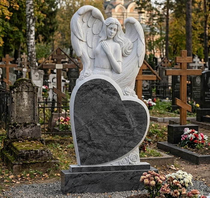 Виды памятников из мрамора: как выбрать сорт материала и форму надгробия